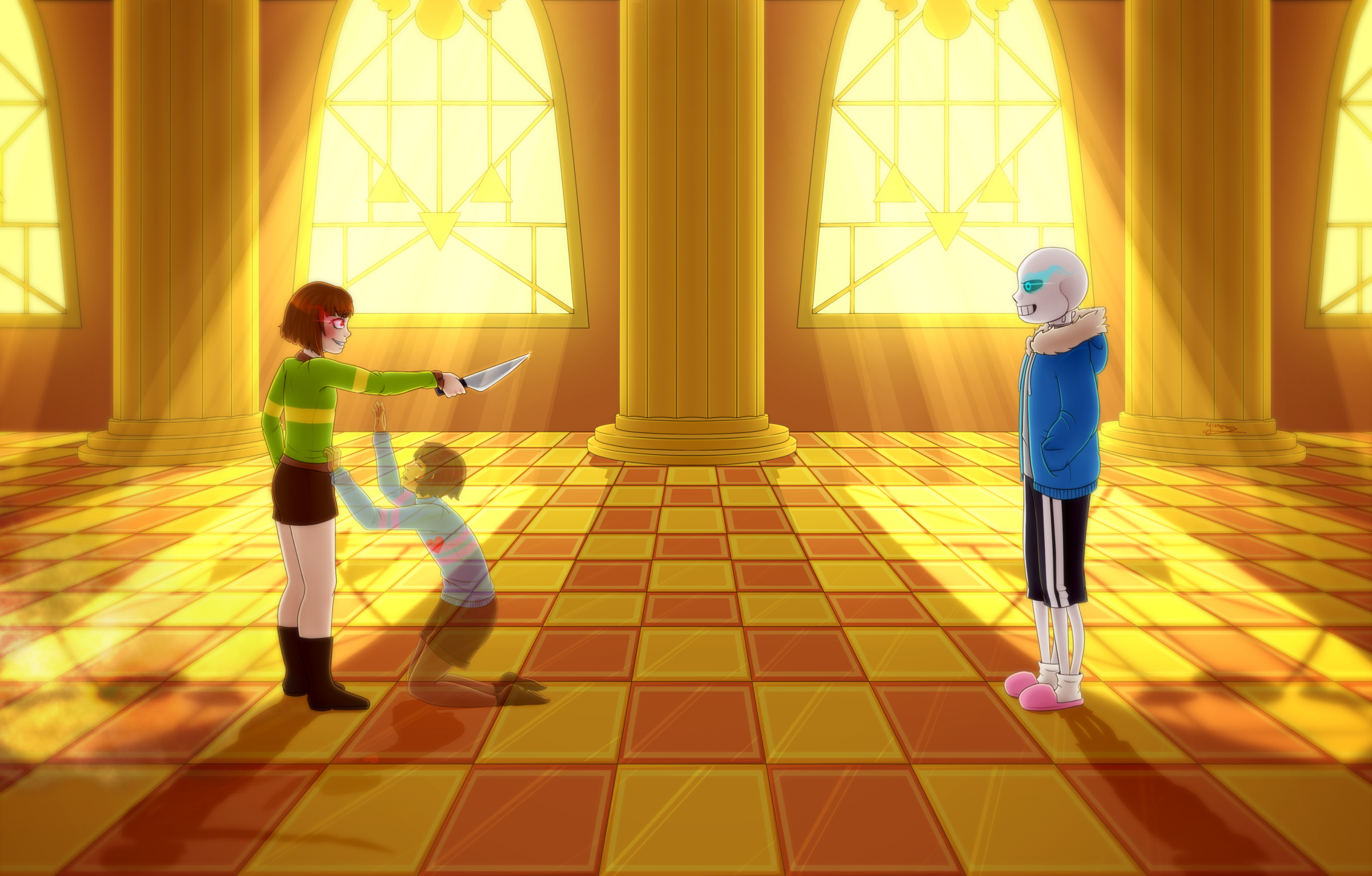 REDRAW [Undertale] Judgement hall by YunemaDraw - Fur Affinity [dot] net