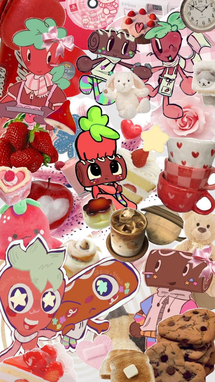 Dandy's World (mundo do dandy). World wallpaper, Fruit cake