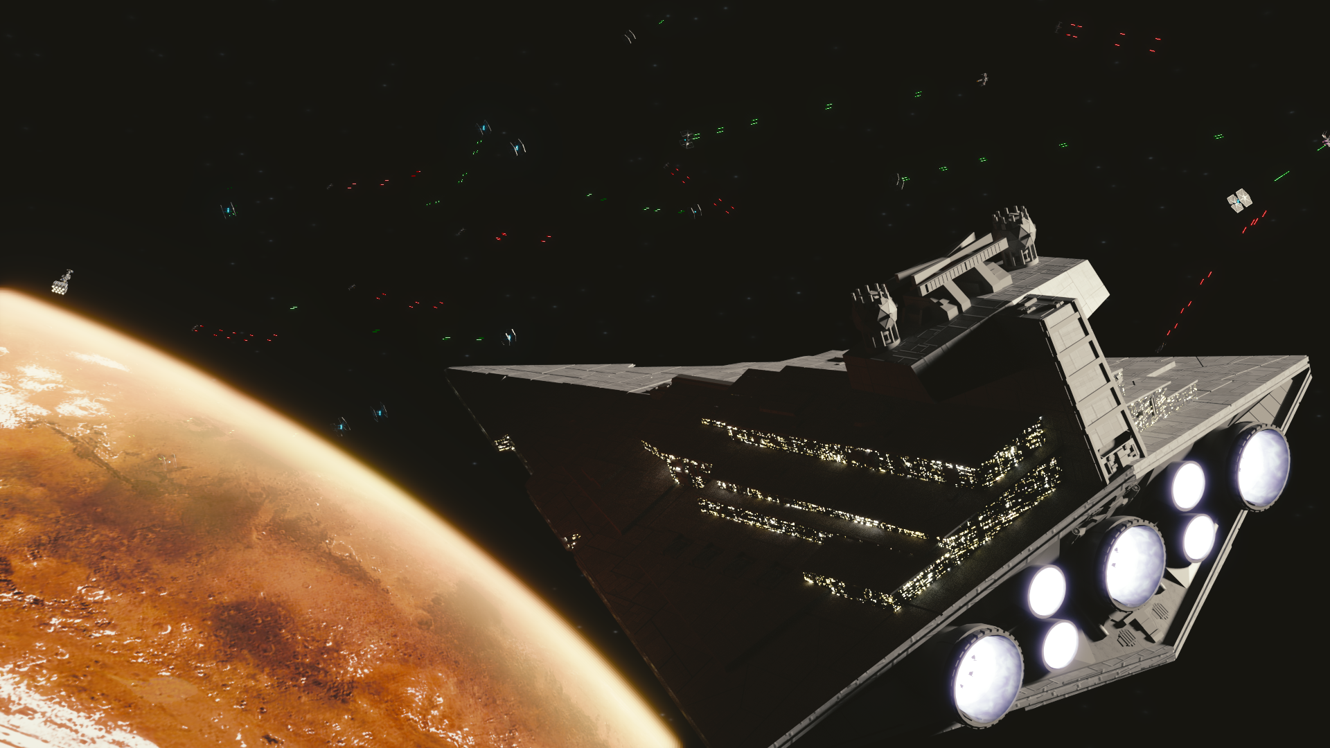 Star Wars Space Battle (Wallpaper)