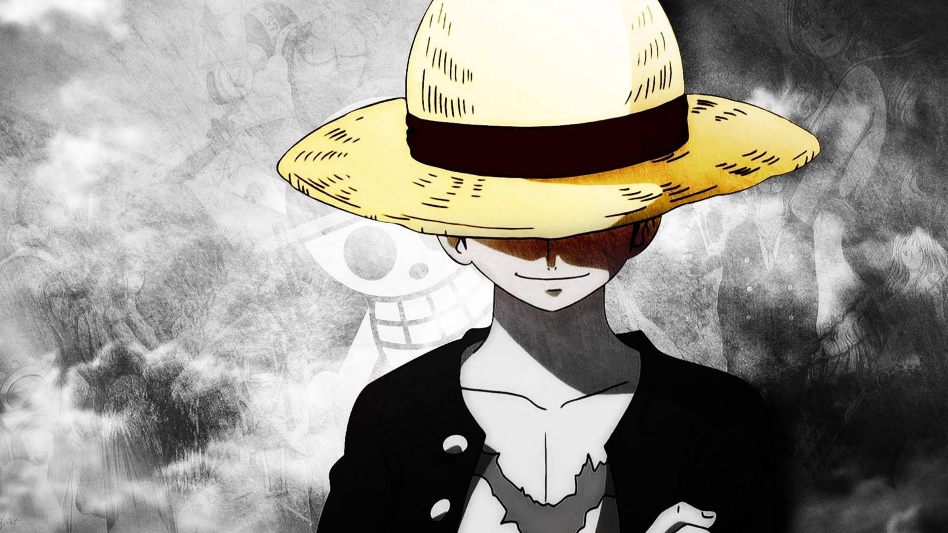 Download Monkey D Luffy Yellow Straw Hat Wallpaper
