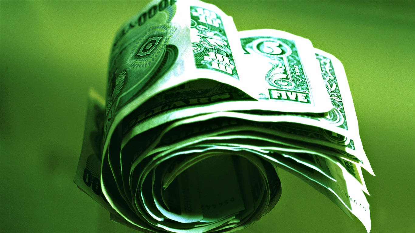 Download Money Background Wad Of Cash Green Aesthetic Wallpaper