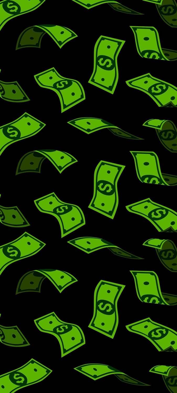 Green Dollars iPhone Wallpaper HD
