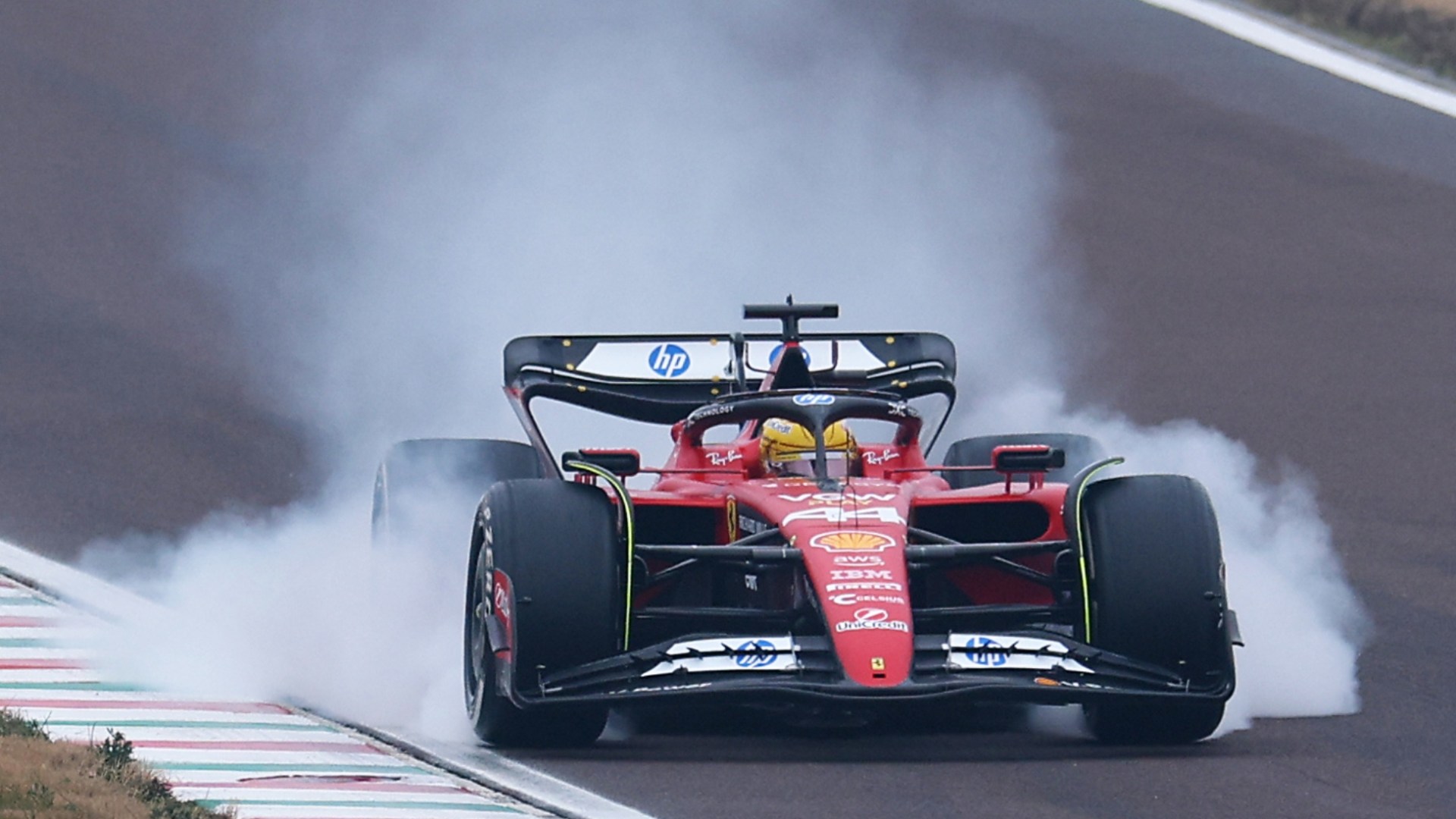 Goosebumps' Hamilton's first lap in a Ferrari has fans thinking they're dreaming