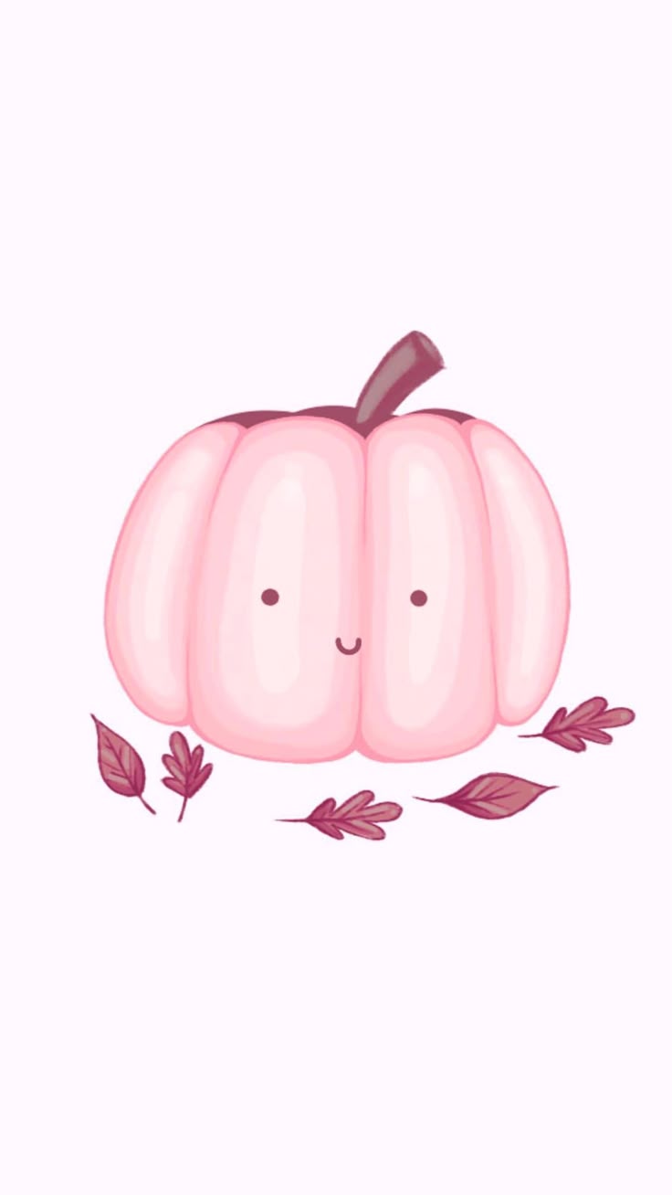 Cute pink pumpkin wallpaper