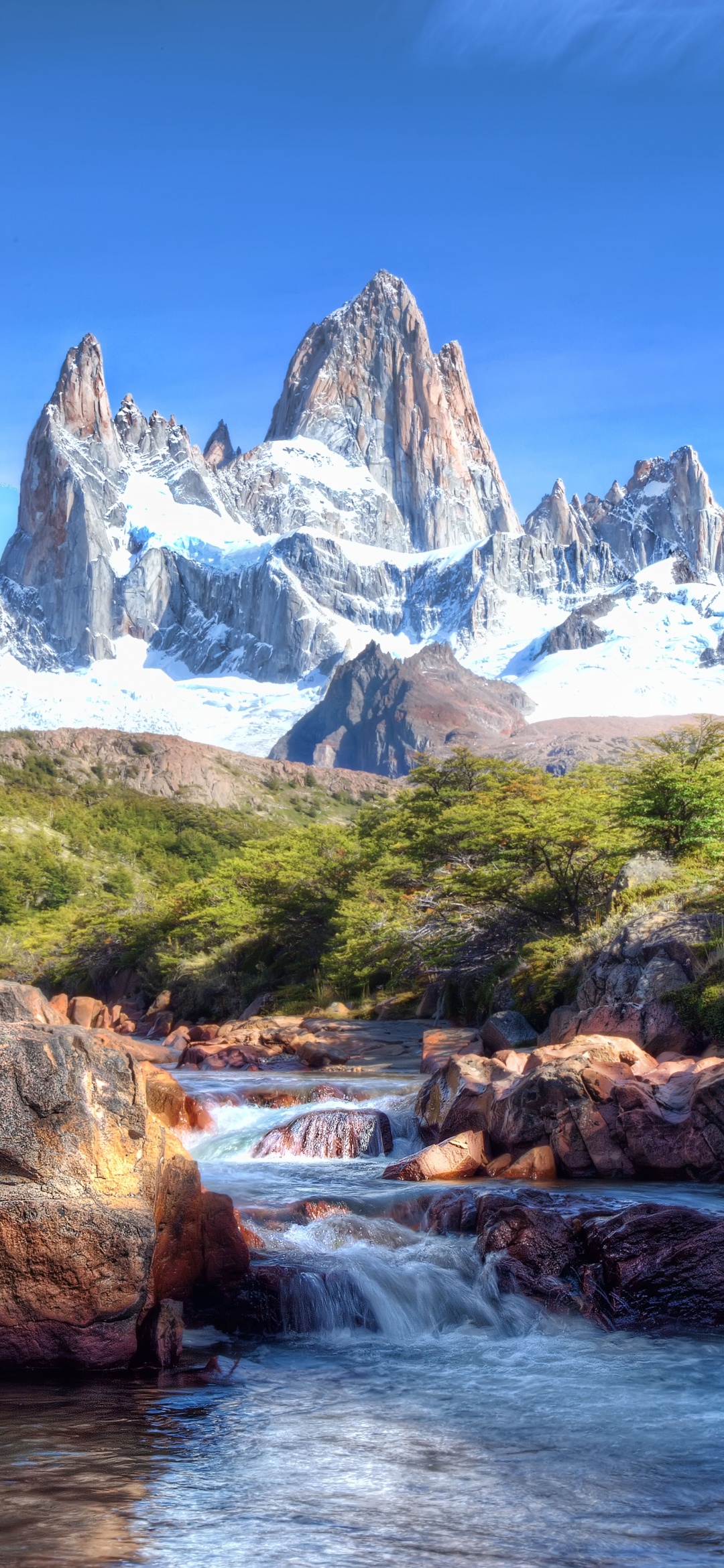 Fitz Roy Wallpaper 4K, Patagonia, Glacier mountains