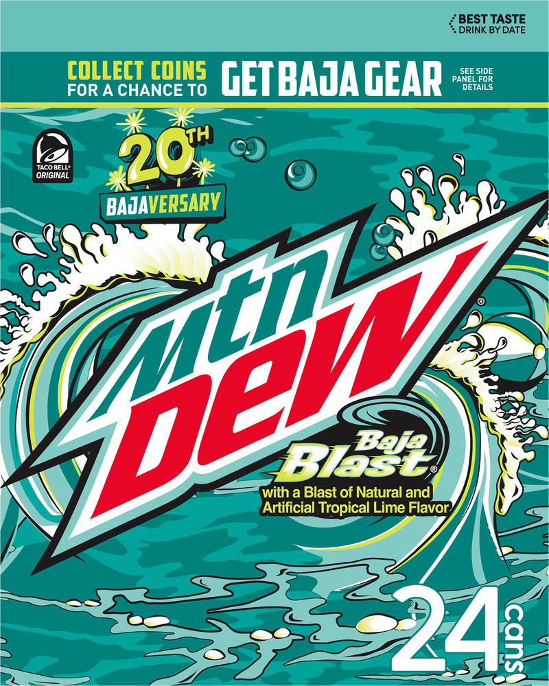 Mountain Dew Baja Blast Soda