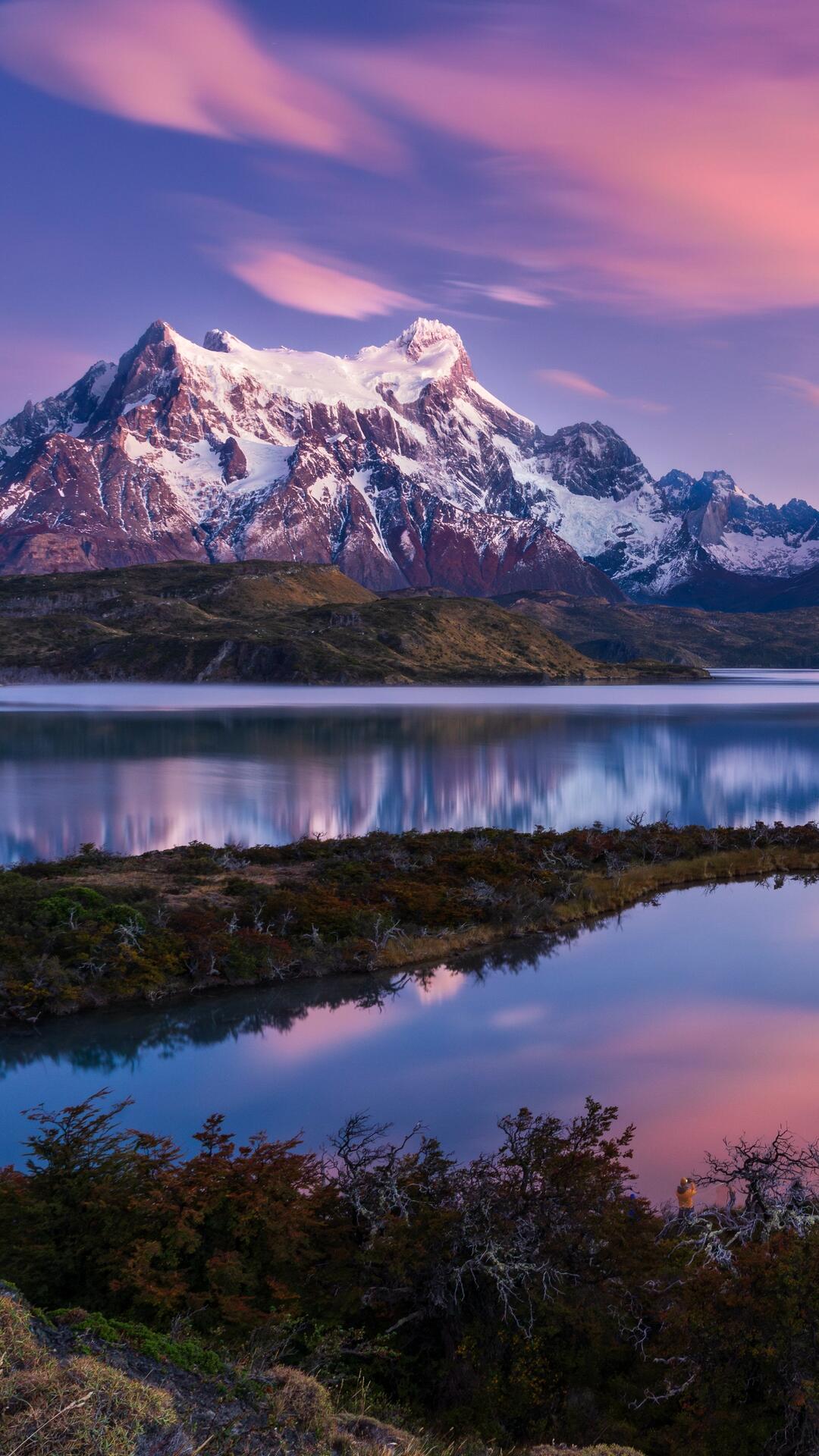 The snowy mountains of Chile · 1080x1920 iPhone 6S+/7+/free photo from skywolfx and wallpaper