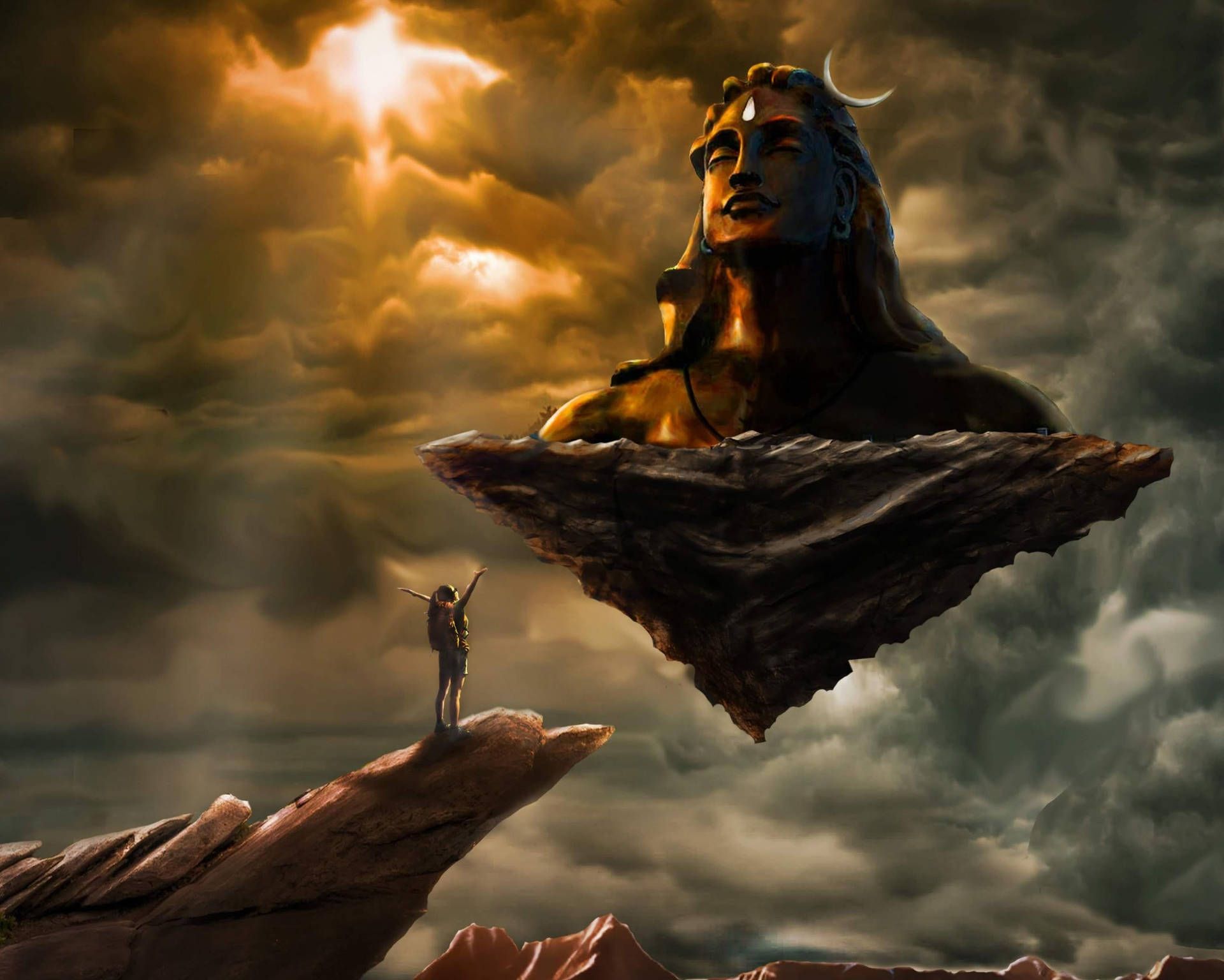 Download Bholenath HD Shiva Worshipper Fantasy Wallpaper