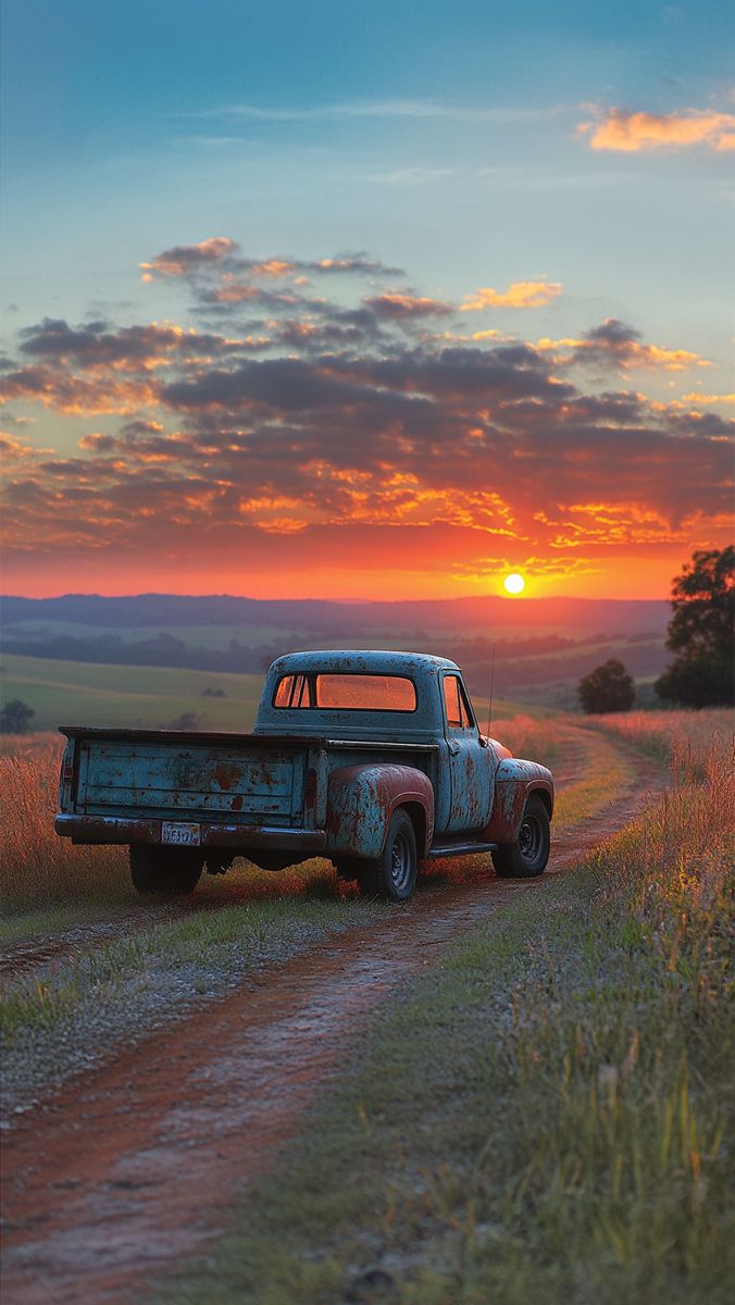 風景. Old pickup trucks, Country trucks, Country background