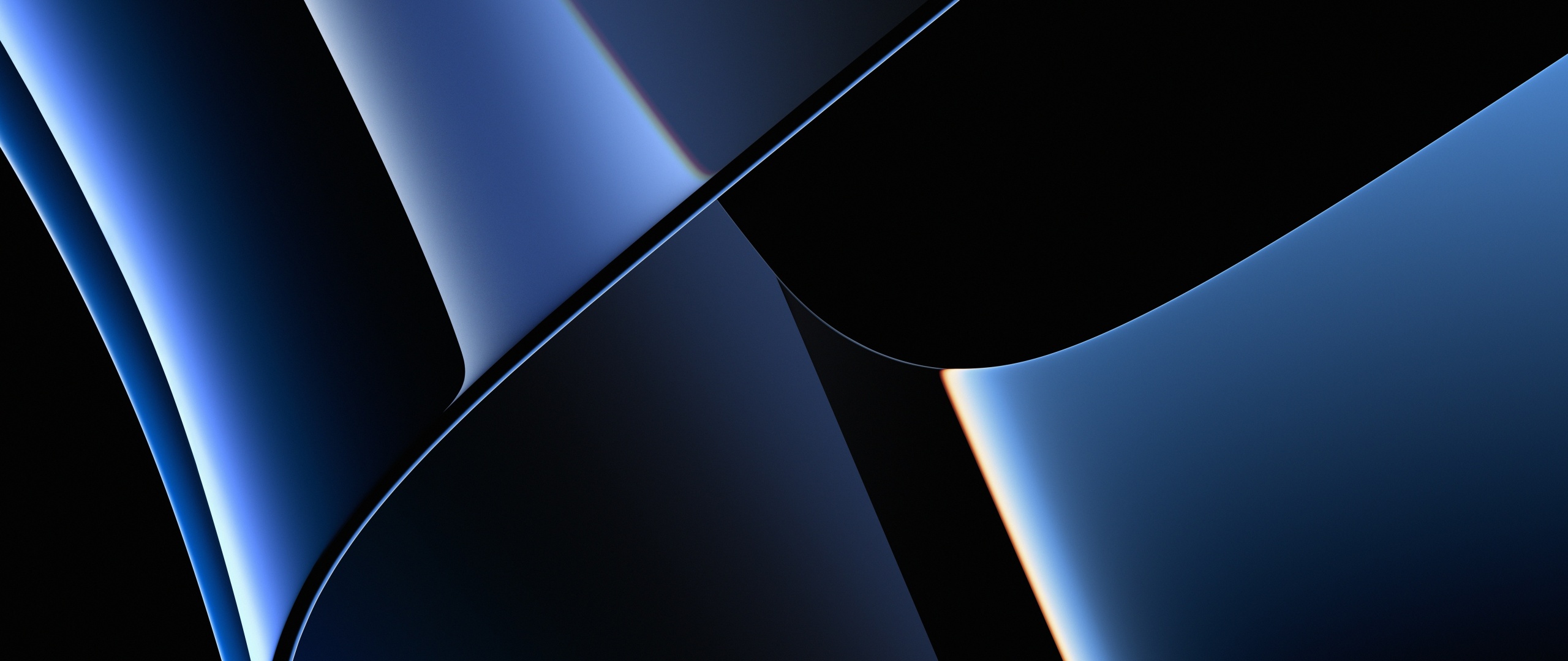 Apple MacBook Pro Wallpaper 4K, Blue, Stock, 2021