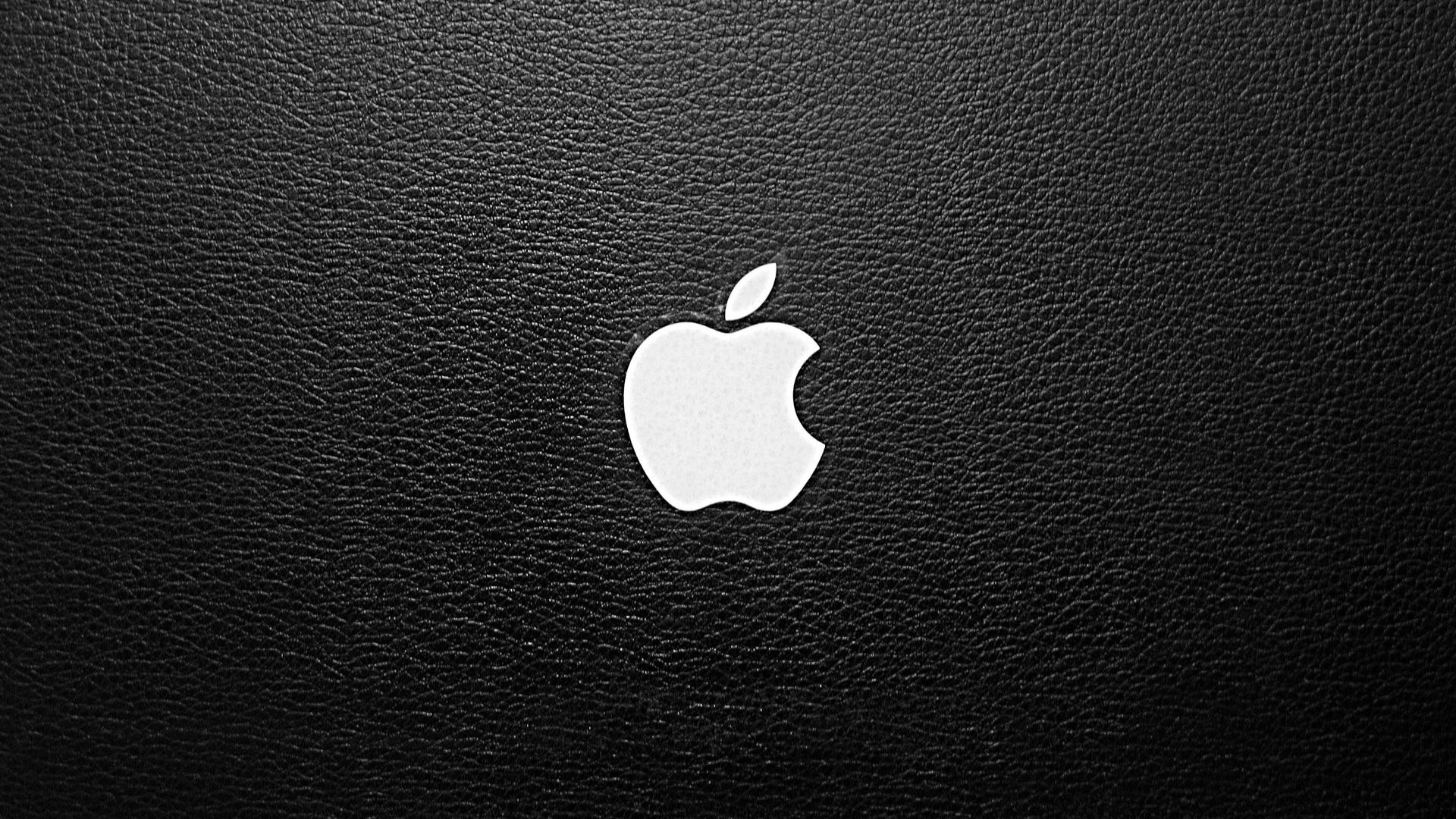 White Apple In Black Background Technology HD MacBook Wallpaper