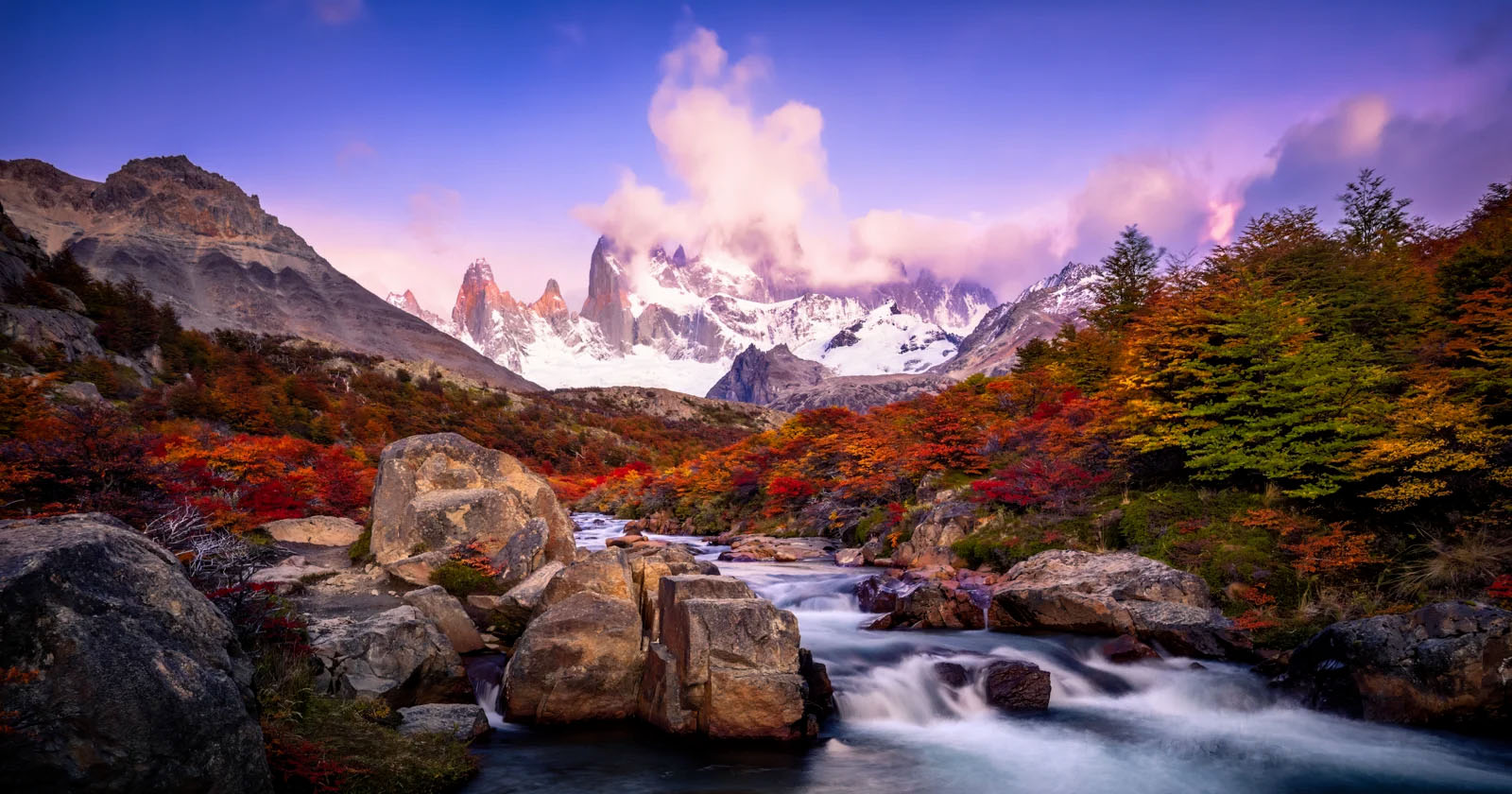 Photographer Captures Gorgeous Photo of Fall Colors in Patagonia