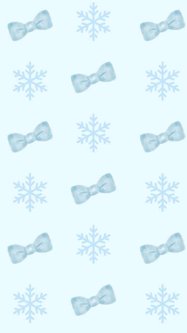 winter wallpaper bows & snow