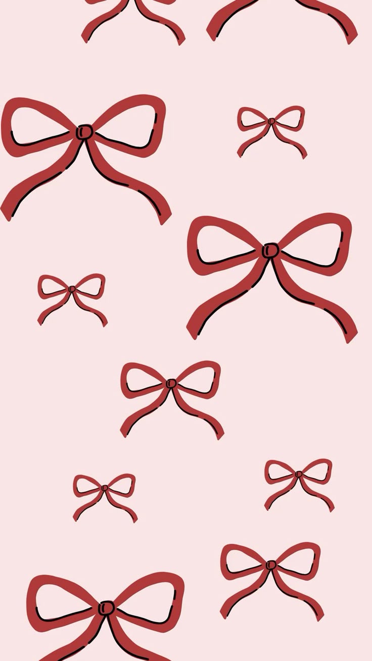Christmas cute bow Lock Screen wallpaper
