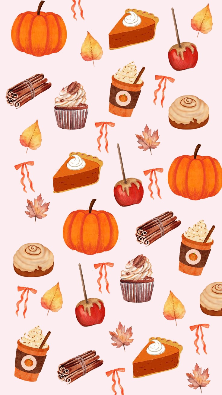 All Things Pumpkin Spice Fall Wallpaper for Cozy Autumn Vibes