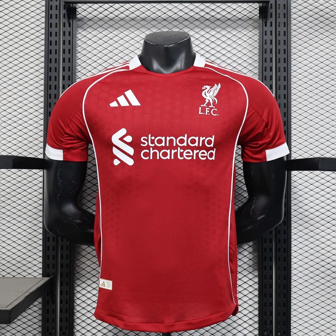 2025 2026 Fan Version Liverpool Home Football Shirt ( Small Medium And Large )