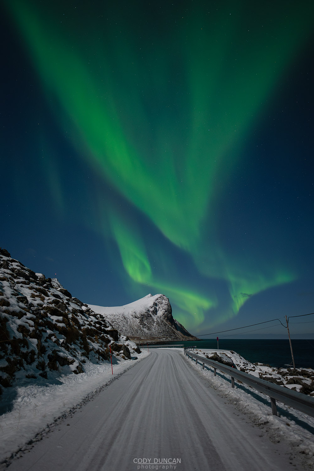 Winter Roads. Friday Photo. Lofoten Islands Norway