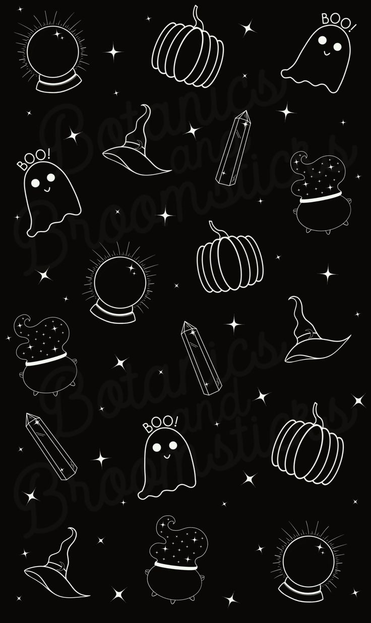 Halloween phone background. SET OF 5. Digital download. Multicoloured