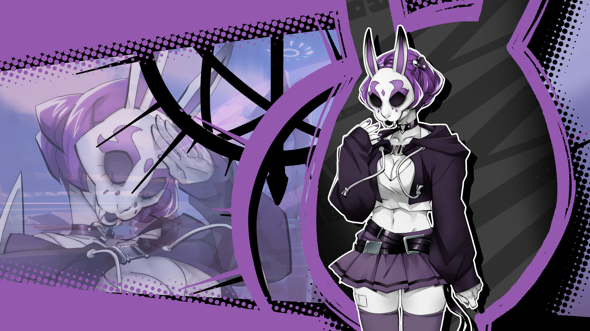 Download Video Game Neon White HD Wallpaper