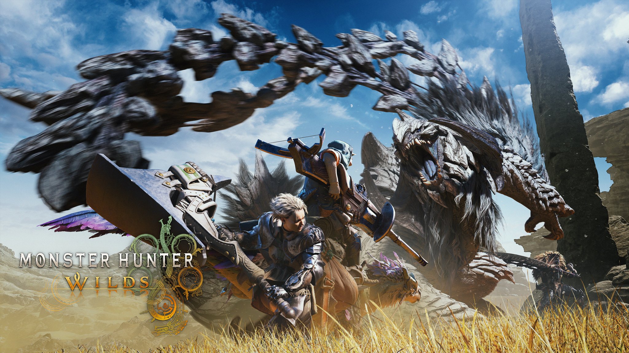 Monster Hunter Flagship Monster Of Monster Hunter Wilds, Arkveld, Emerges With The Debut Of The Game's Key Art! Prepare For Your Journey To The Forbidden Lands And Stand Face To Face