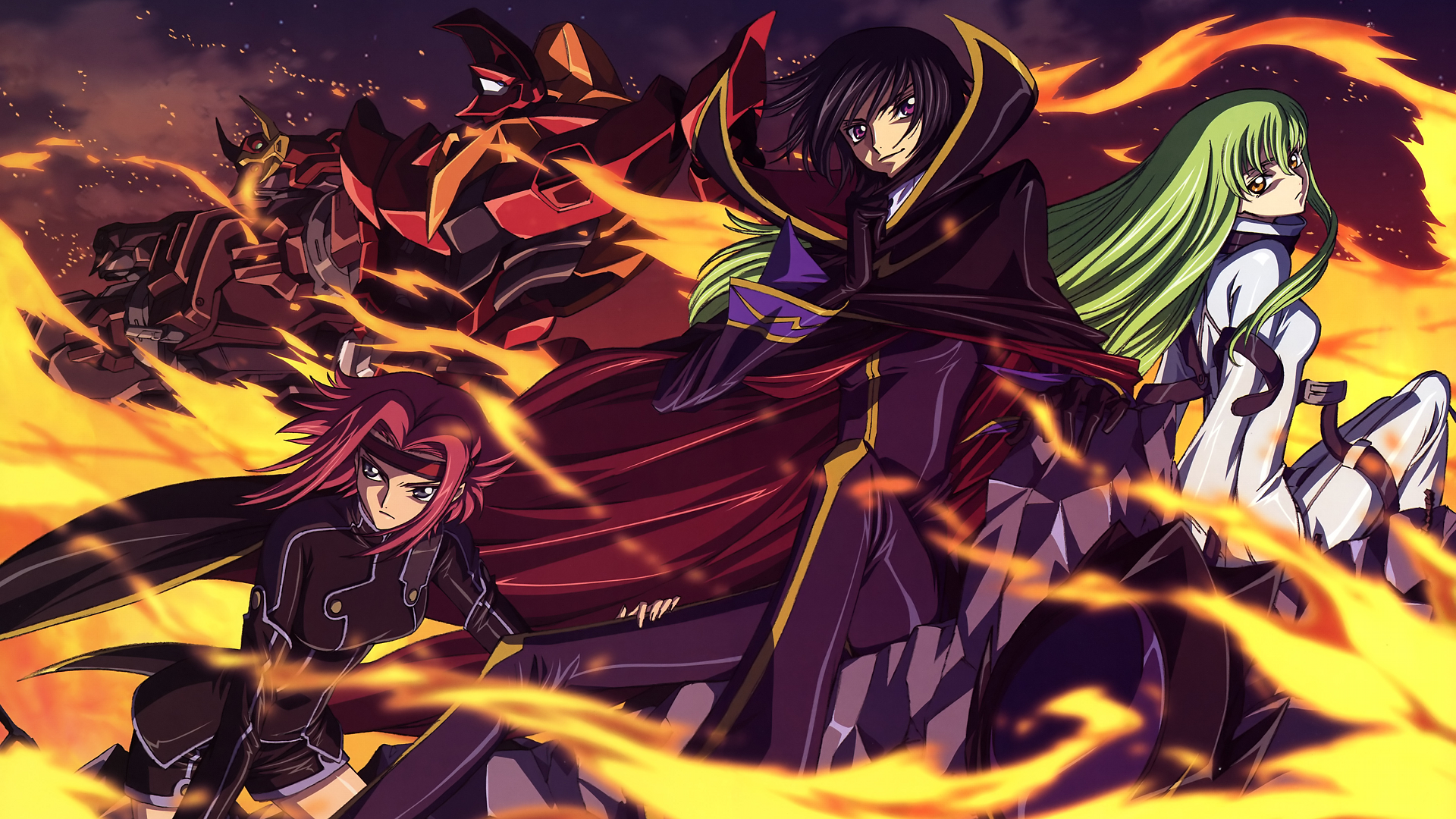 Code Geass Heroes: HD Wallpaper Featuring Rolo and Lelouch