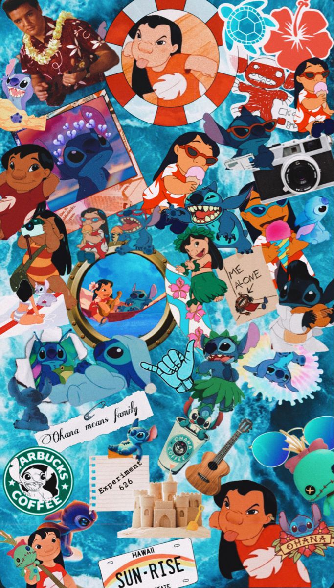 Lilo and Stitch wallpaper made by me :)