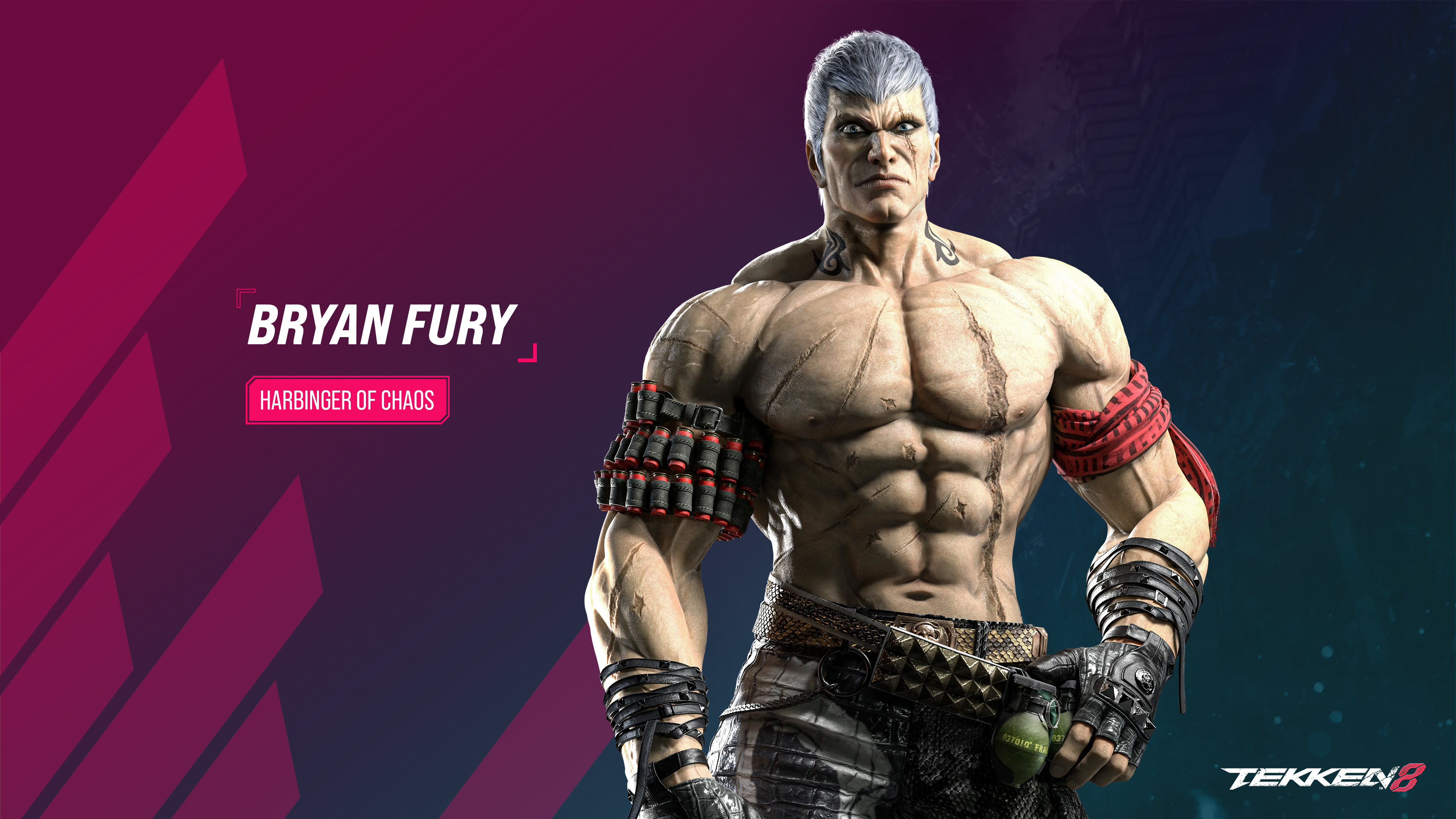 Tekken 8 Bryan Fury HD Wallpaper