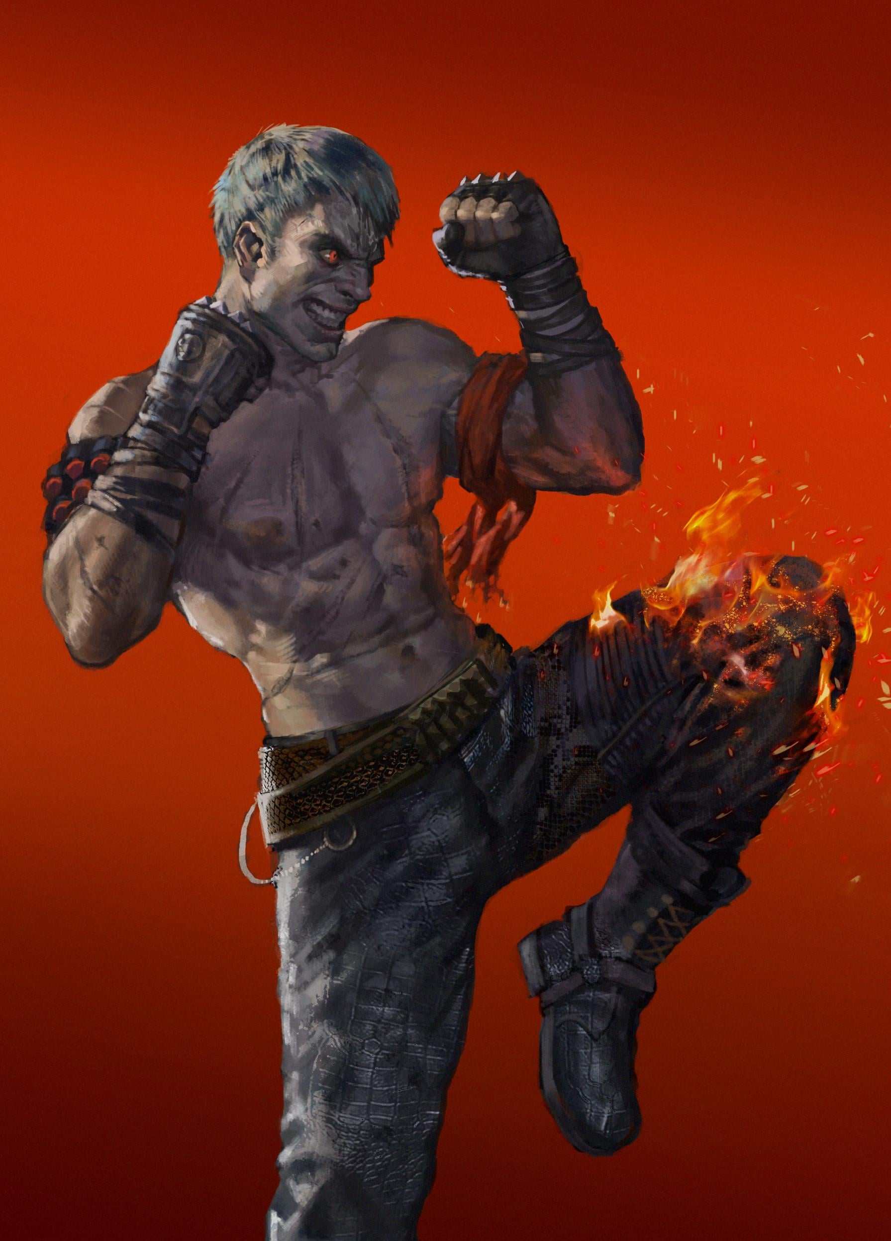 DEK DEK DEK DEK DEK MUHAHA! My Bryan Fury fanart for tekken's 30th anniversary