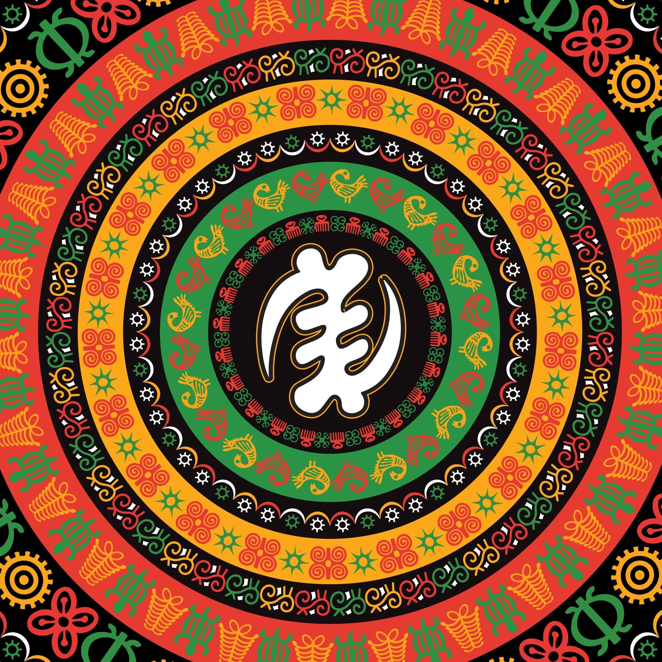 Adinkra Symbols Print Design