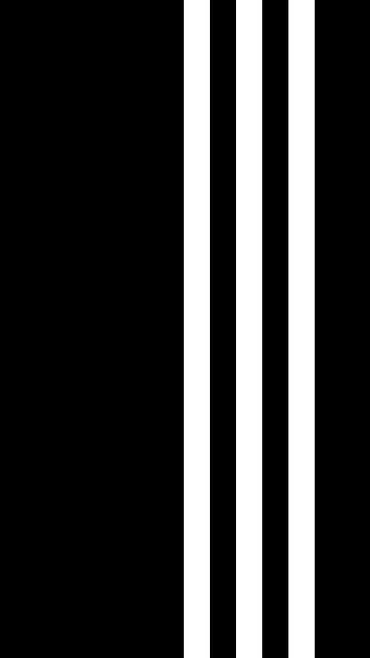 free wallpaper 4K stripes, white, black background, minimalism, adidas, pattern for mobile and desktop