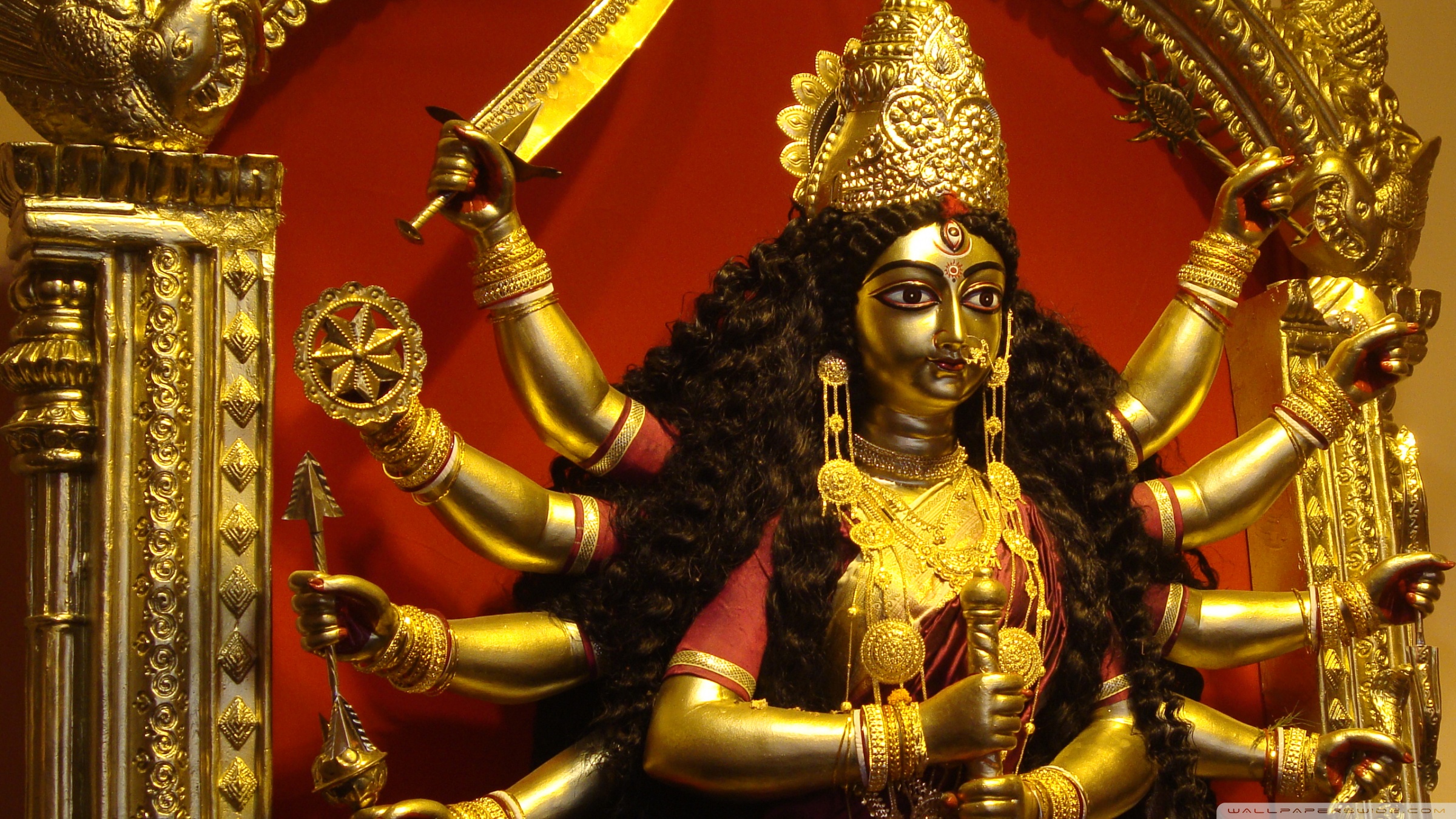 Maa Durga 4K UHD Wallpaper for UltraHD Desktop and TV, Widescreen and UltraWide Display, Smartphone and Tablet Devices