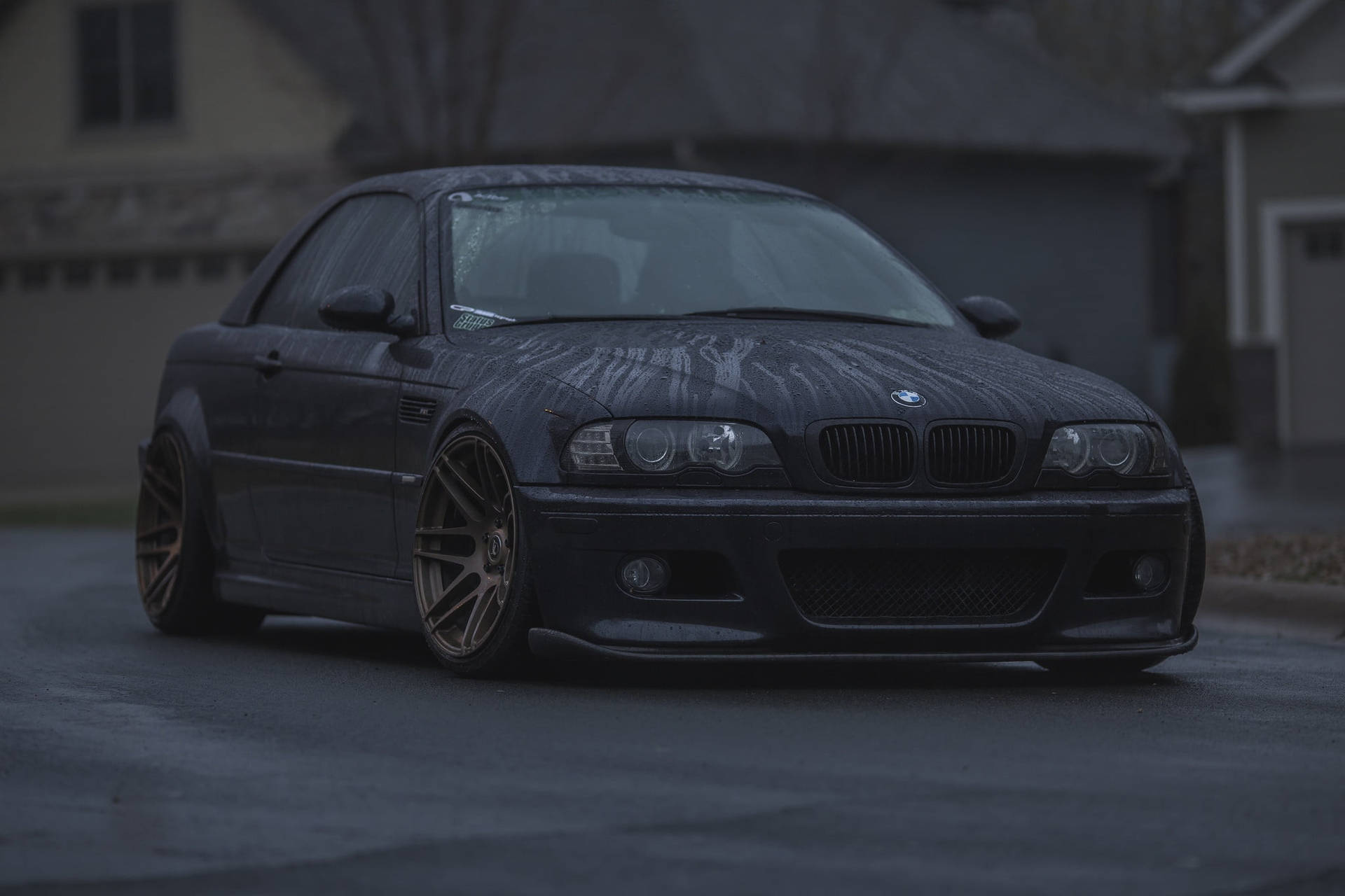 Download Dewy Black E46 M3 BMW Laptop Wallpaper