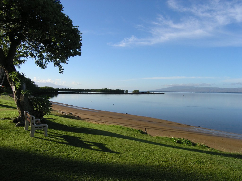 Solitude on Moloka'I. a view of Maui from Moloka'i Hawaii. R. J. Malfalfa