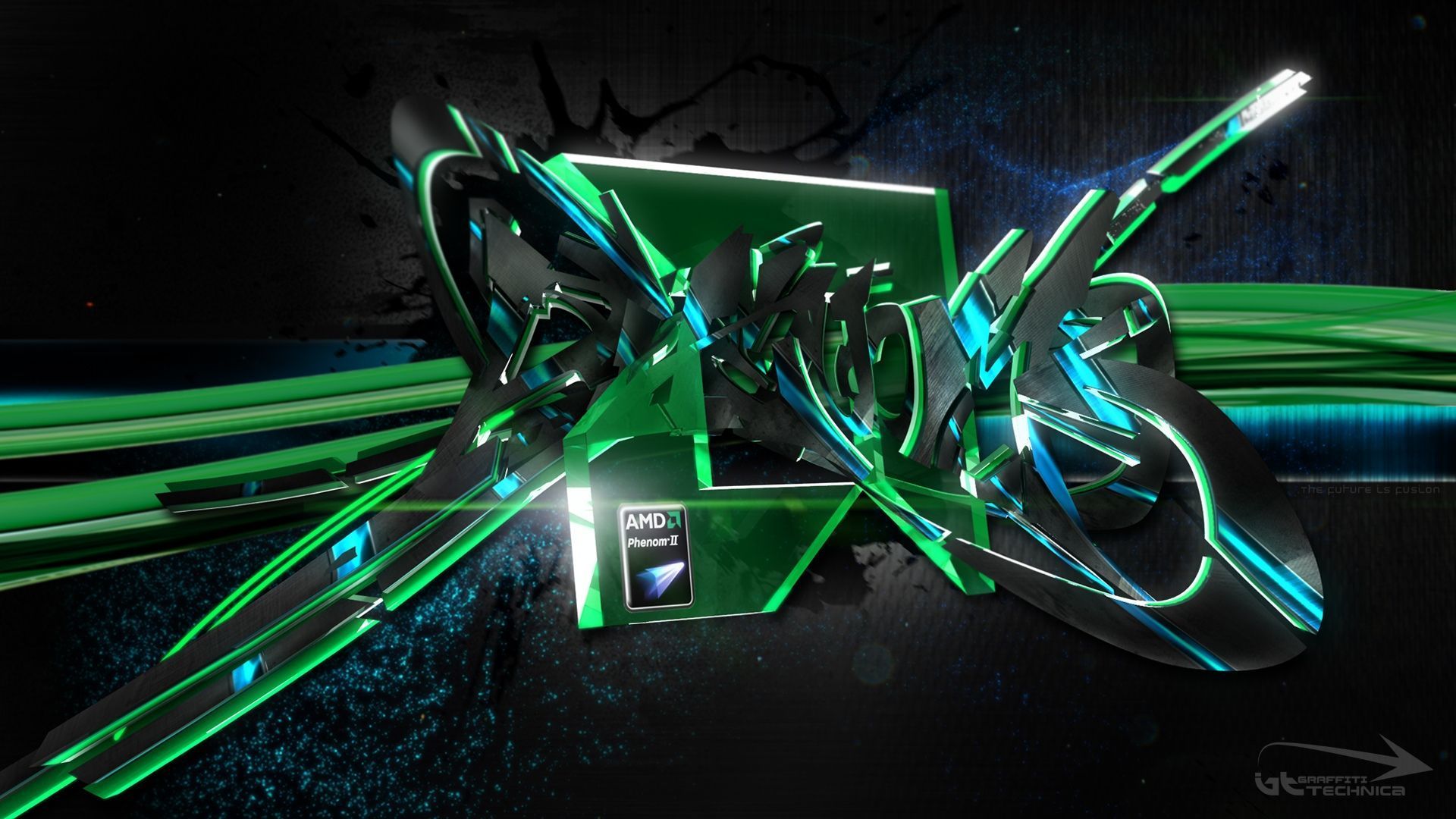 Wallpaper, overclocking, graffiti, nvidia