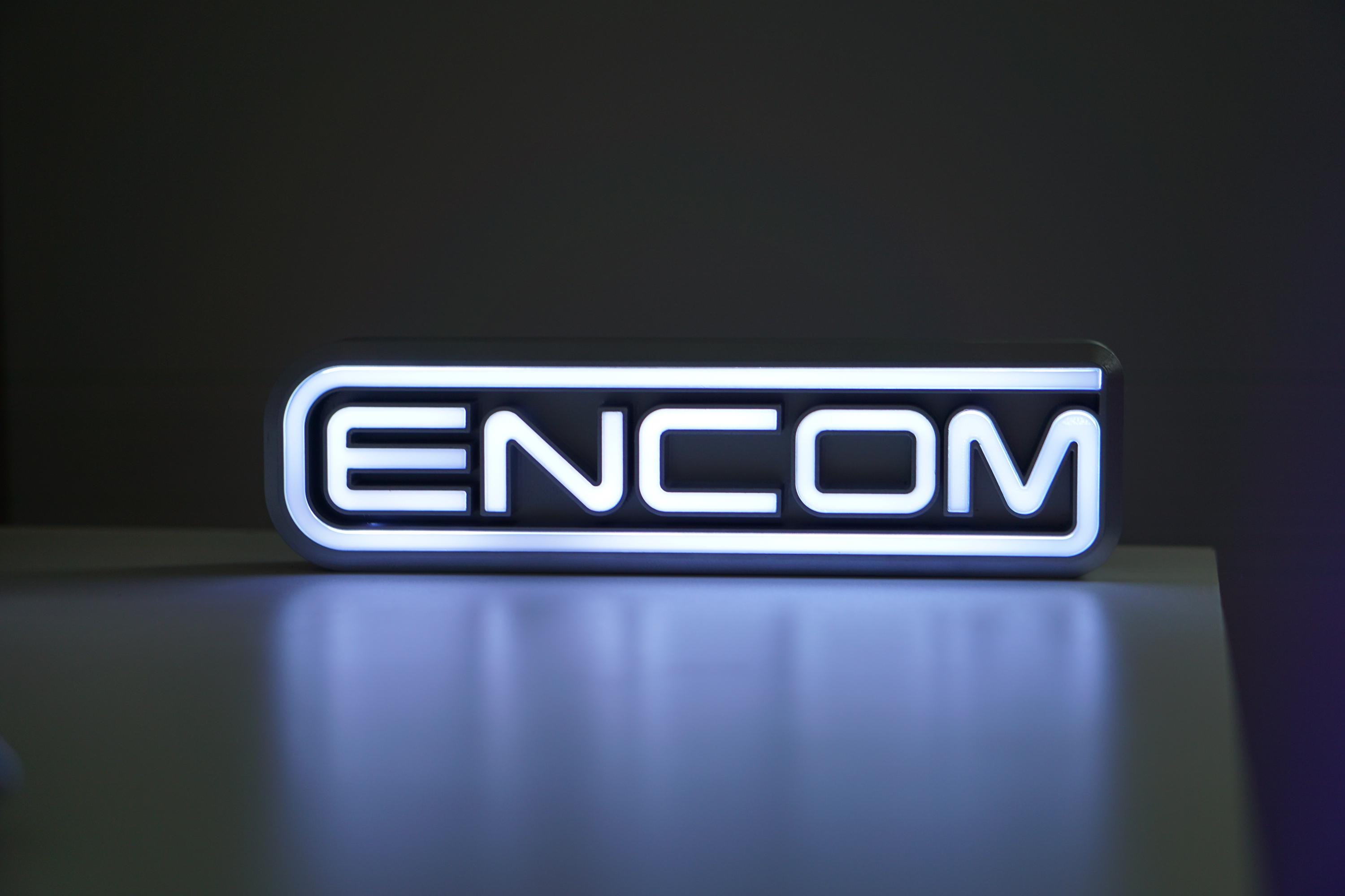 Tron Inspired Encom Sign LED Sign