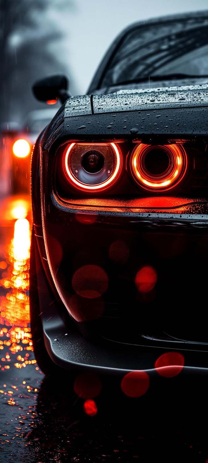 Dodge Challenger Devil Lights Cool Wallpaper