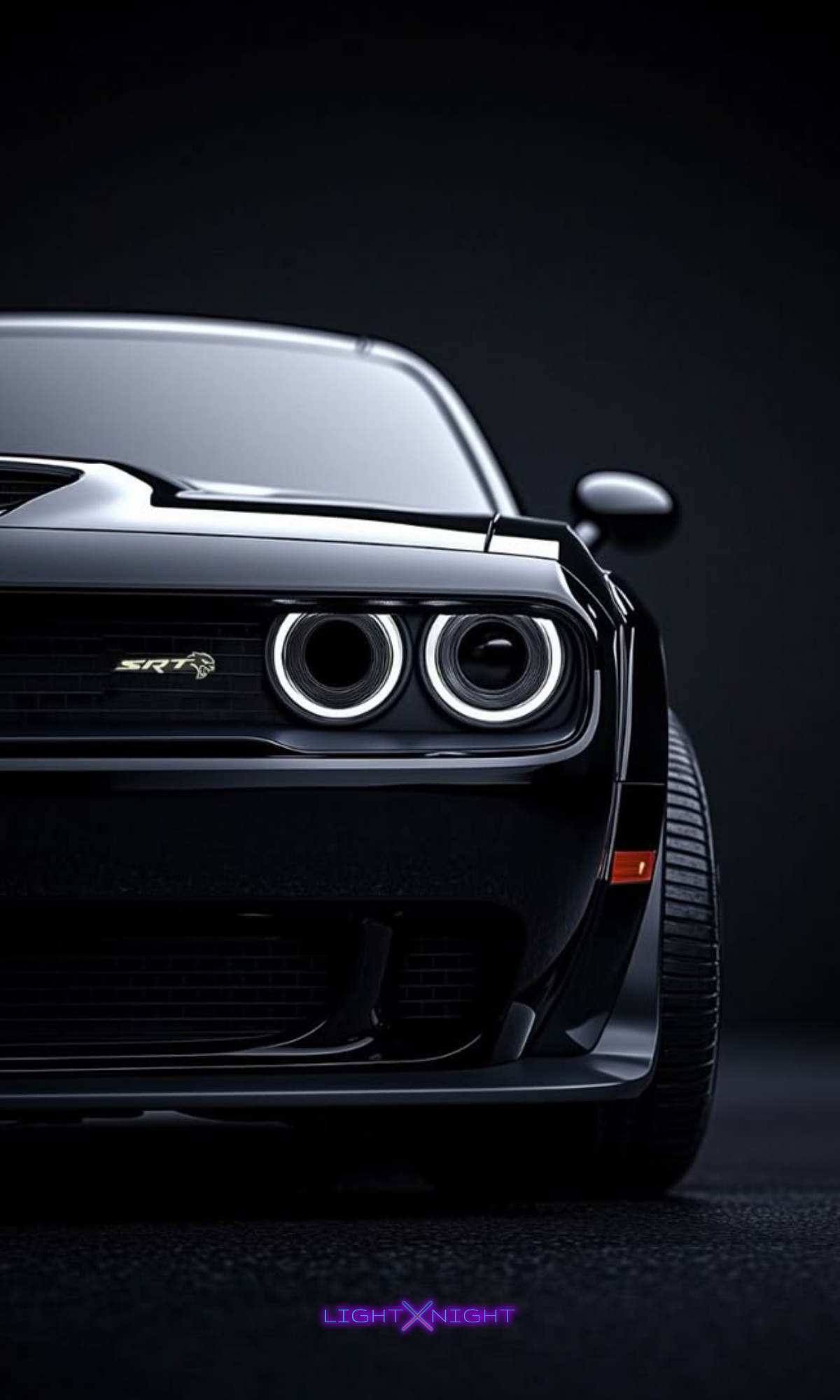 Dodge Challenger SRT Hellcat Neon Poster
