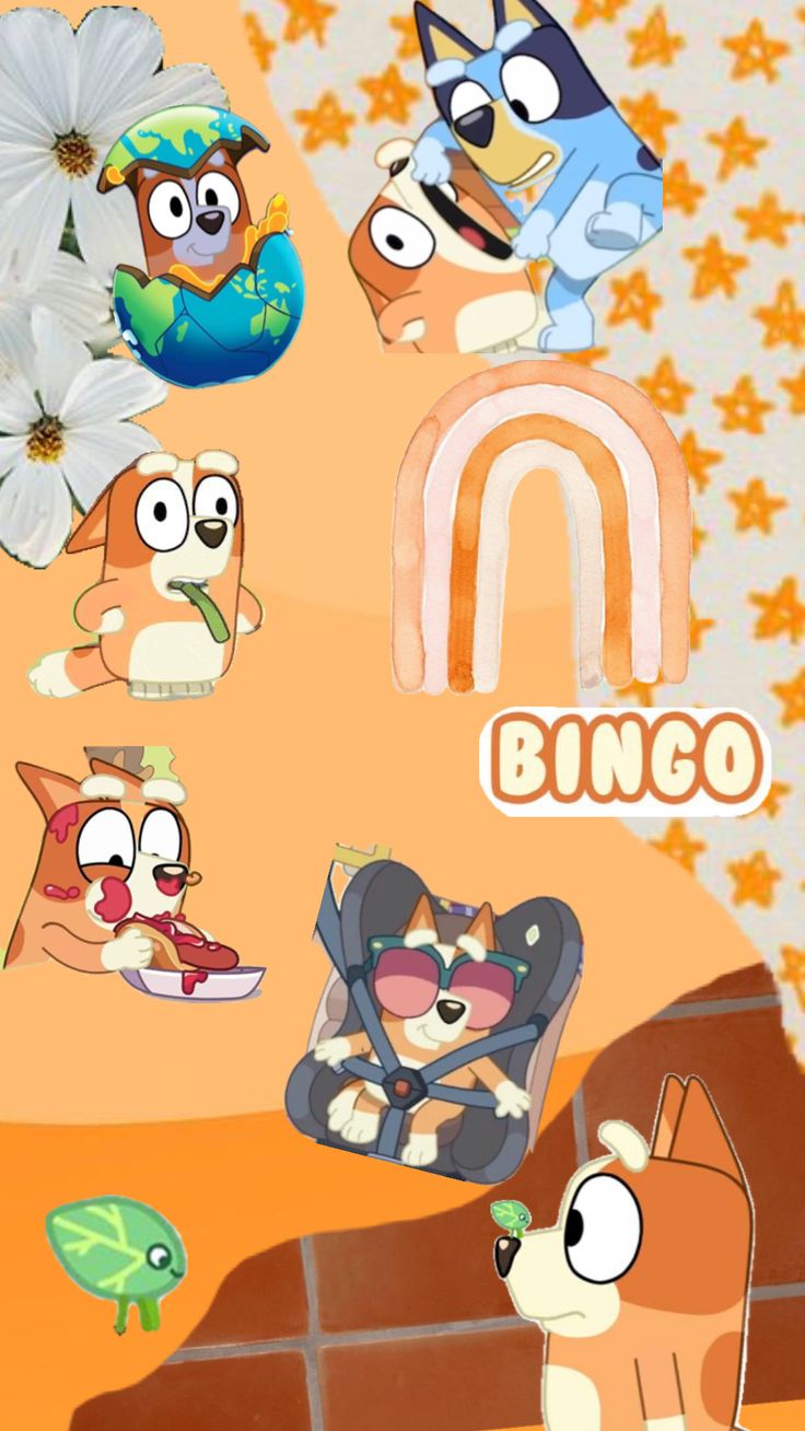 #bingo #bingoheeler #bingoandbluey #bluey #background #aestheti. Cute cartoon wallpaper, Cute patterns