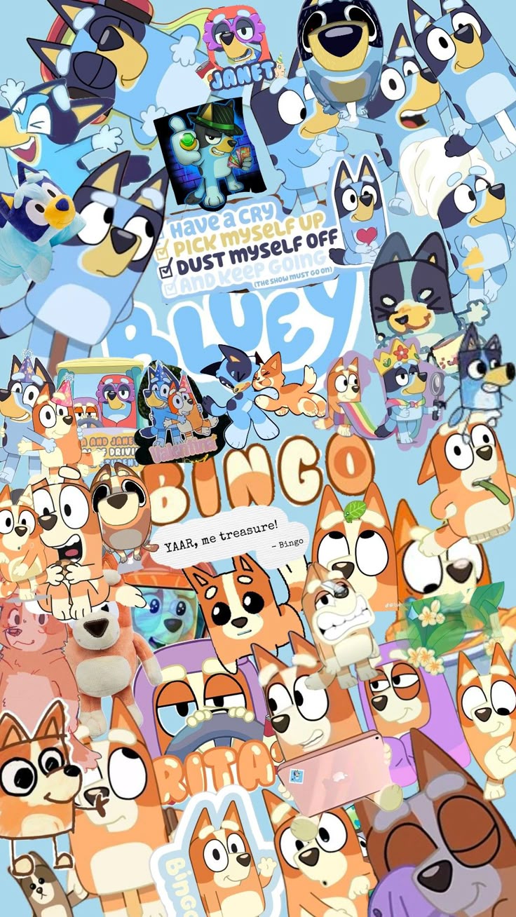 bingo and bluey wallpaper <3