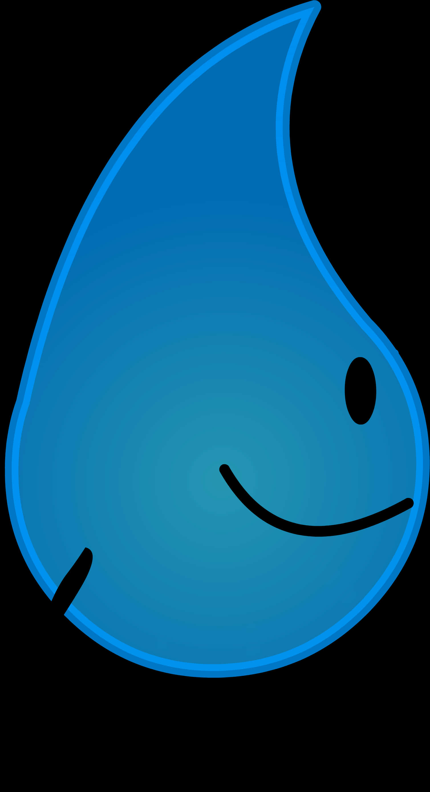 Download Smiling Blue Tear Drop