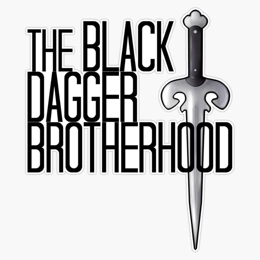 The BLACK DAGGER BROTHERHOOD [black text] Sticker Vinyl Bumper Sticker 6 Mil Thick
