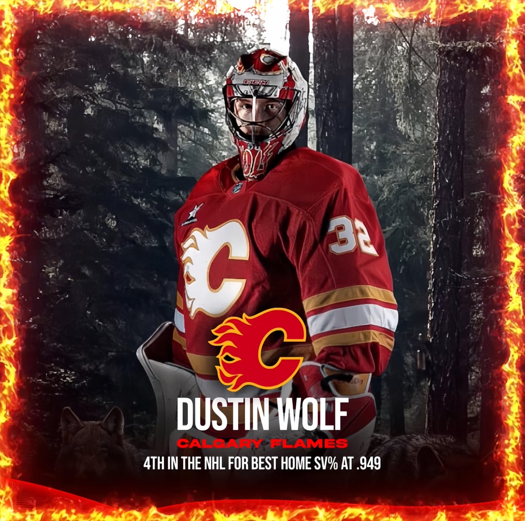 Calgary Flames Dustin Wolf.. #dustinwolf #flamesnhl Calgary Flames Christmas Ornament