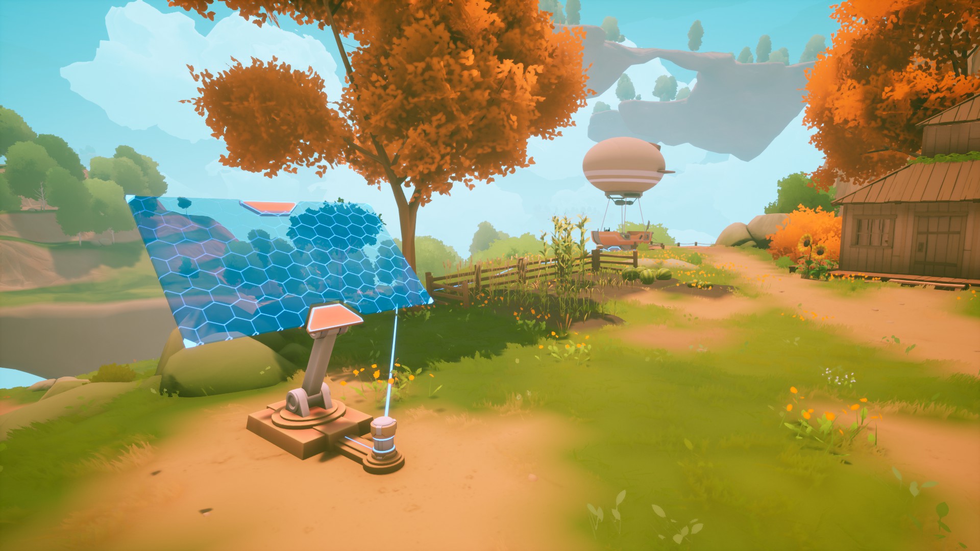 This is the very first screenshot of my upcoming survival craft game Solarpunk do you like it?