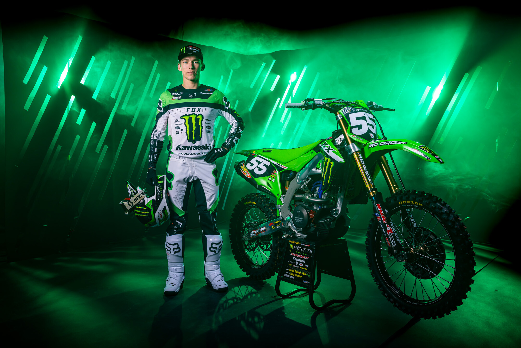 Photo Gallery: 2023 Monster Energy & Pro Circuit Kawasaki Team Shoot