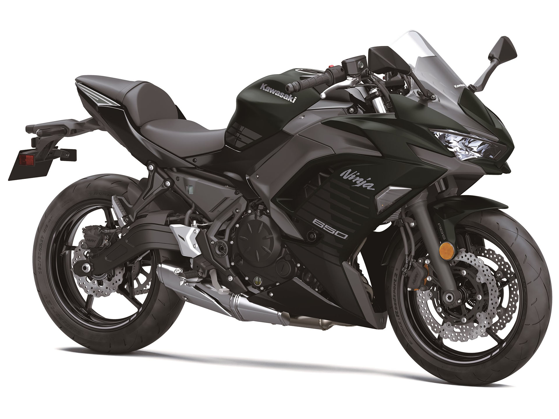 New 2025 Kawasaki Ninja 650 ABS, Medford OR. Specs, Price, Photo. Metallic Matte Old School Green / Metallic Spark Black