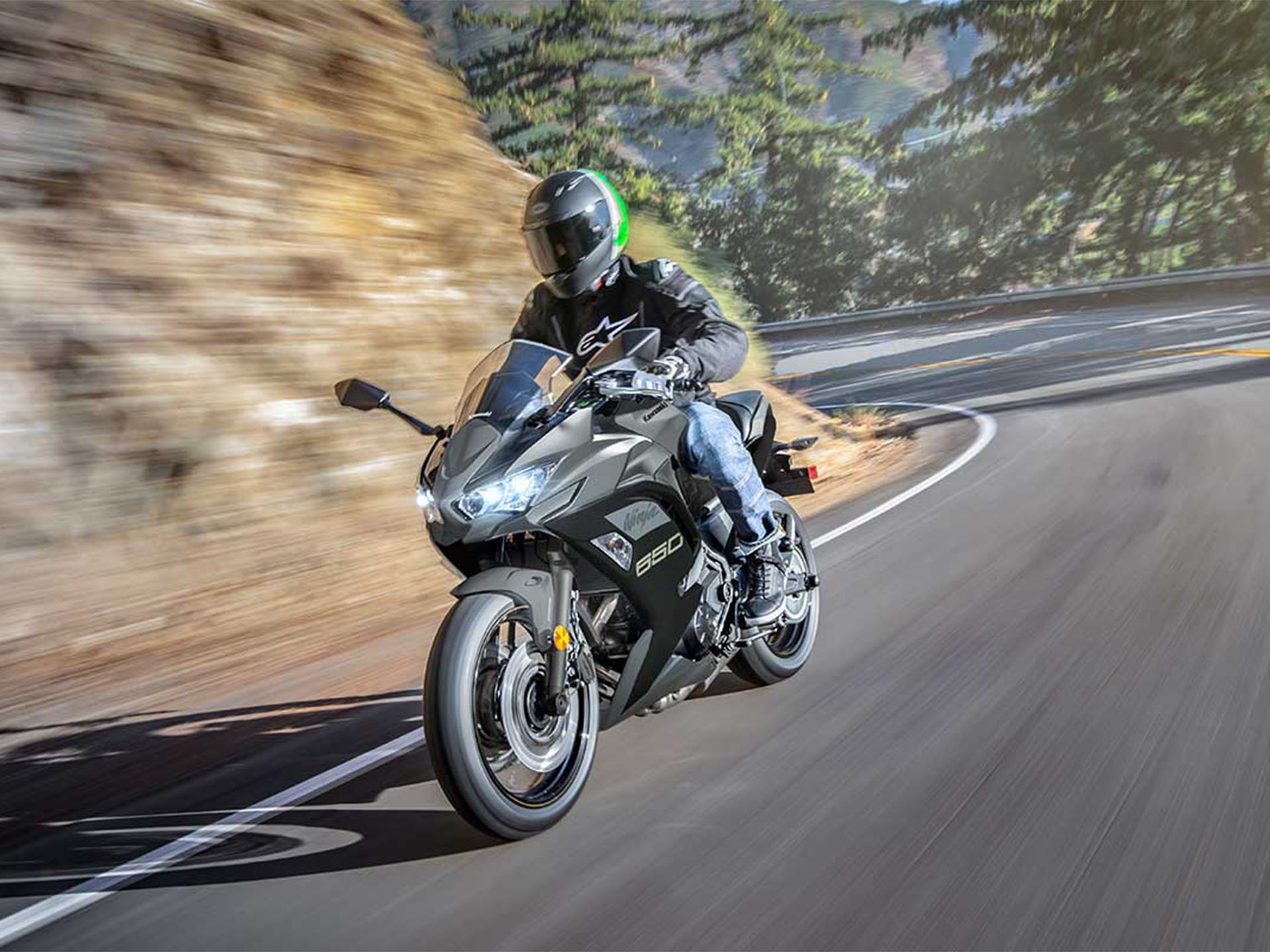 New 2024 Kawasaki Ninja 650 Metallic Matte Covert Green / Metallic Spark Black / Pearl Sand Khaki. Motorcycles in San Jose CA