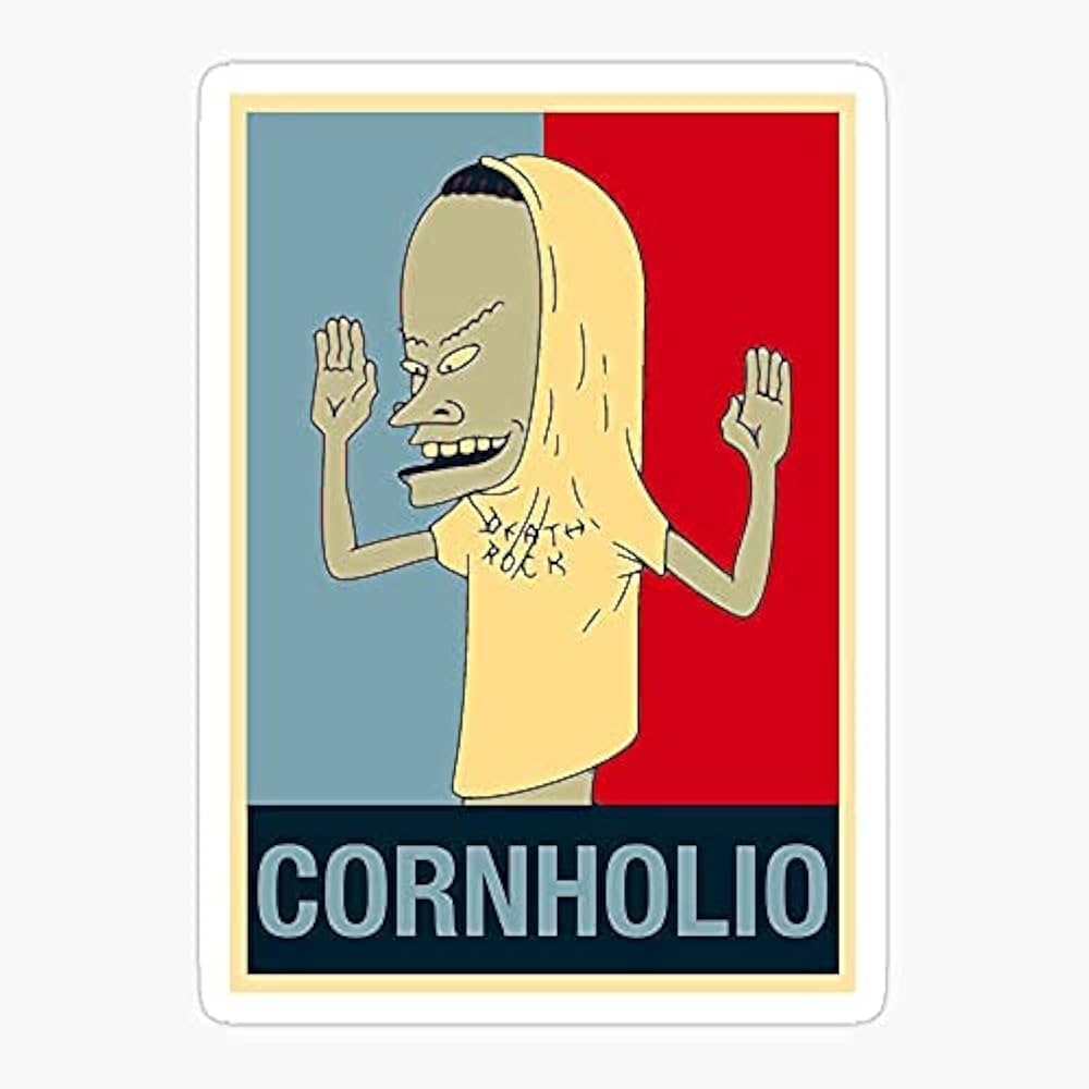 Cornholio 90S Childhood and Head Beavis Butthead Butt Sticker Decal Vinyl and Stick to Any Smooth Surface