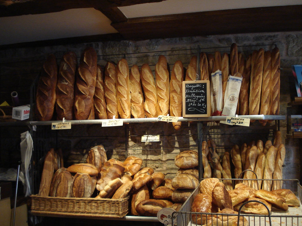 Inside A Boulangerie Patisserie In Brittany (Bretagne)
