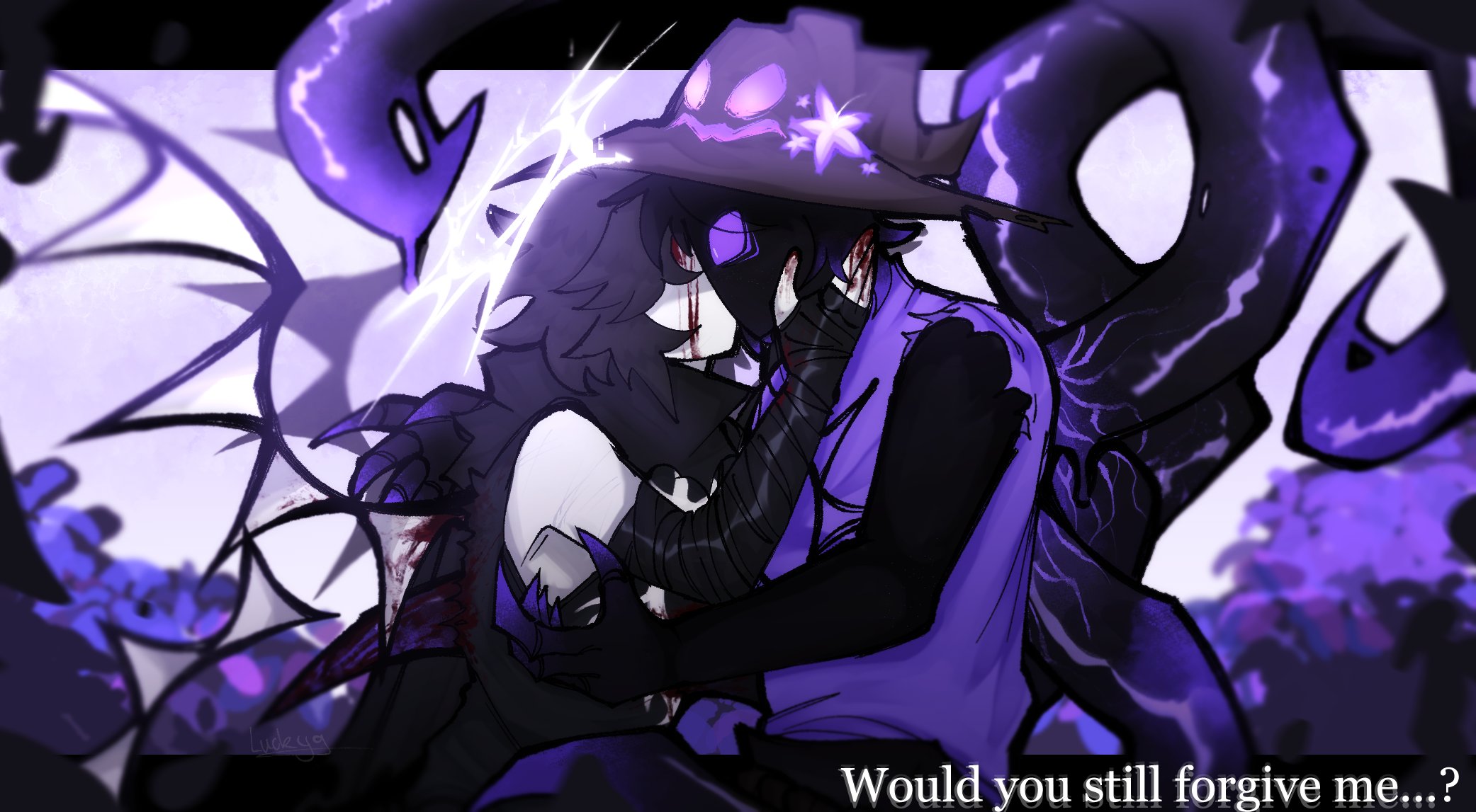 mono you still forgive me? hello azuretime fans i cook yall something im kinda embarrassed ngl its a doodle ahah RUNS AWAY- #forsaken #forsakenfanart #azuretime