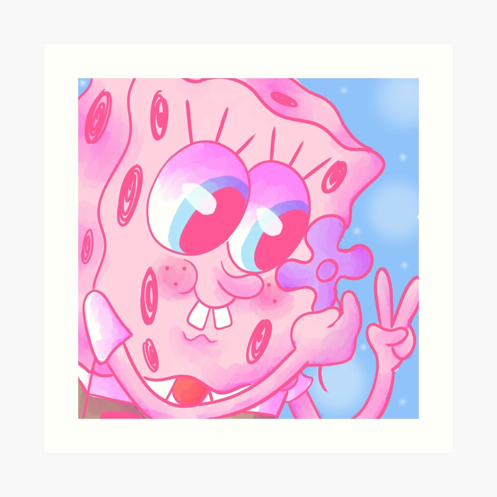 Pink SpongeBob Poster By Gross Girl99